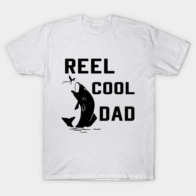 Mens Reel Cool Dad T-Shirt Fishing Daddy Father's Day Gift T-Shirt by designready4you